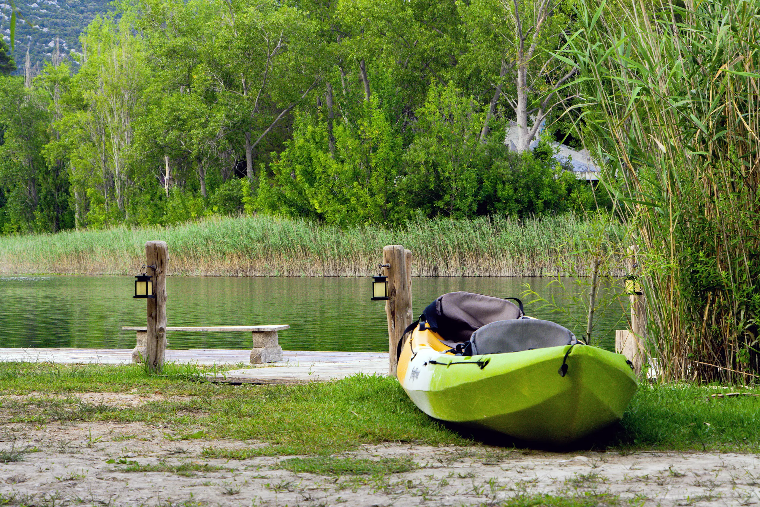Camping Bacina Lakes Camper Kayak
